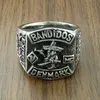 Bandringar gratis frakt Punk 316L rostfritt stål bandidos denmark mex ring för mexikanska ringar smycken 240125