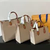 Large Capacity Tote Bag Designer Handbag Women Shoulder Bag Fashion Letter Print Cowhide Genuine Leather Pouch High Quality Women Clutch Shipping Bags