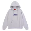 Bahar Hoodie Erkekler Tasarımcı Hoodies Yüksek kaliteli pamuklu büyük harf logo stereoskopik silikon lcon moda mavi kazak açık rahat gevşek erkek hoodies