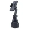 CAR Cup Holder Phone Mount Cradle Justerbar lång hals för iPhone 14 13 Pro 12 Mini Samsung Galaxy S22 S21 Smartphones ZZ