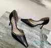 Sandales à talons hauts de créateur, hauteur du talon, marque de luxe, perle