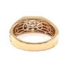 Wholesale Gents Custom Rings for Men Design 18k Solid Rose Gold Real Diamond Custom Small Gents Rings Fine Jewelry for Men