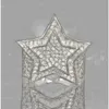 Özelleştirilmiş Lüks Tasarım 925 STERLING Gümüş Yüzük VVS Moissanite Hip Hop Buzlu Yıldız Yüzüğü Gerçek 14K Gold Men Star Ring