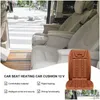 Car Seat Covers Ers 12V Heated Cushion Winter Warm Heater Er Warmer Heating Pads Accessories Drop Delivery Automobiles Motorcycles Int Otyn7