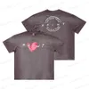 Męskie koszulki Mężczyźni 23ss Justin Bieber Fashion Saint Michael Love Drukuj Old Vintage Washize Oversize Lose Lose T-Shirt T-shirt T-shirt Toks T240126