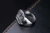 Band Rings Fashion US Route66 Ring For Men Motor Biker Men's Jewelry Vintage Retro Males Rings Stainless Steel 240125