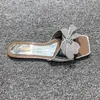 New Sandals Women Slides Flat Sliders Diamond Summer Leather Fashion Comfortable Outdoor Pool Beach Scuffs ladies Slippers