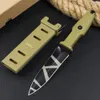 High Quality ER0124 Survival Straight Knife N690 Titanium Coating Double Edge Blade Full Tang FRN Handle Outdoor Tactical Knives with Kydex