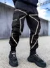 Pantaloni da uomo Pantaloni da jogging a righe Pantaloni da uomo Pantaloni Pantaloni cargo Pantaloni sportivi riflettenti da ragazzo allentati all'ingrosso T240126