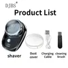 DJBS Mini-Elektro-Reiserasierer für Männer, tragbarer Reise-Rasierer für Auto und Zuhause, wiederaufladbar, kabelloser Rasierer für Gesichts- und Bartrasierer 240119