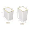 12/15L Wall Mounted Kitchen Trash Can Large Capacity Kitchen Garbage Cans With Lid Hanging Trash Bin For Bathroom Cabinet Door 240119