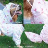 Vestuário para cães Labrador Golden Retriever Raincoat Impermeabilização All-Inclusive Quatro Pernas Desenhos Animados Grandes Roupas para Animais de Estimação