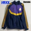 JMXX 24-25 Real Madrids Special Soccer Reversible Jacket Jerseys Train Vini Jr Bellingham Mens Pre Match Man Football 2024 2025 Windbreaker Long Sleeved Fan Version