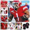 ISIAH PACHECO RUTGERS SCARLET KNIGHTSフットボールジャージーブランクフットボールジャージーカレッジRICE BO MELTON NOAH VEDRAL ARON CRUICKSHANK OLAKUNLE FATUKASI