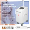 CE Aprovado Q Switched Nd Yag Laser Anti-pigmento Todas as Cores Remoção de Tatuagem Picolaser Pele Iluminando Boneca Preta Tratamento Máquina de remoção de tatuagem