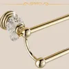 Luxus-Kristall-Silber-Badezimmer-Accessoires-Set, goldfarbenes, poliertes Messing-Badezimmer-Hardware-Set, wandmontierte Badezimmerprodukte, Korbregal3 240123