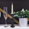 Bougeoirs chandelier ornement Table à manger ornements bureau mariage métal conique fer Base délicate support décoratif