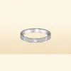 Small Model Slim Love Wedding Band Ring For Women Men 316L Titanium Steel Full CZ verharde designer sieraden Aneis Anel Bague Femme CL3154559