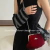 Dinner Evening Bags Fashion Velvet Clip Bag Westwood Saturn Gold Chian Dumpling Shoulder Bags Designer Handväska 240123