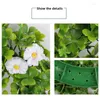 Kwiaty dekoracyjne St Patricks Dzień sztuczny wieniec Lucky Shamrock Clover Daisy Flower Decor Irish Spring Summer Greeny