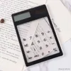 Calculators 8 Digit Calculator Touch Screen Ultra slim Transparent Solar Stationery Clear Scientific Calculator use Student School Office