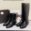 Chanells Luxury New Cchanel Chanelsiness Brand Popular Womens Chaîne Bottes de longueur Mid Long