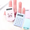 Calculators Portable Cartoon Calculator Pocket Size 8 Digits Display Mini Ultra-thin Button Battery Cute Calculator Creative School Student