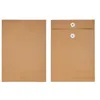 収納バッグ2 PCS A4 BROWN KRAFT PAPER FILE FILE BOOK書道絵画ドラフト履歴書空白バッグPOラブレター日記