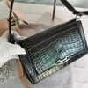 Viviane Westwood Bag Argpit Syste Phound Plect Bag с крокодилом модный простые маленькие квадратные сумки. Дизайн ниша по кроссу для женщин 240123 240511
