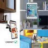 Tablet PC Stands Tablet PC Stands Kitchen Cabinet Tablet Mount Stand for 4-13'' Tablet Phone Holder Stand Metal Tablets Cellphone Clamp Holder for IPad Air Pro YQ240125