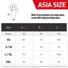 Gants de cyclisme Santic hiver chaud doigt complet avec fonction tactile antichoc garder la taille asiatique