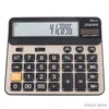 Calculatrices Calculatrice à gros boutons Grand écran LCD 14 chiffres Contrôle de bureau Calculatrice électronique correcte avec énergie solaire 2