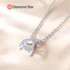 Diamond Star Hot Sale VVS vs Lab Grown Diamond Halsband 18K Guldhalsband Romantiska kvinnor Bröllop Diamond Fin smycken Halsband
