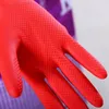 Gants jetables en caoutchouc flexibles et confortables, pour nettoyer la vaisselle rouge, pour laver la maison, la salle de bain, les accessoires de cuisine