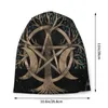 Berretti Albero della vita Pentagramma Luna Ornamento Bonnet Homme Outdoor Skullies Berretti Cappello Triple Art Per uomo Donna Cappelli in cotone