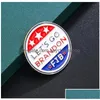 Broches broches broches bijoux 10 pièces/lot drapeau américain broche lettre Usa patriotique pour cadeau livraison directe Dhpts