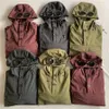 Europe Designer Men Two Lens Hoodies Mixed Garment Dyed SHELL PULL OVER GOGGLE JACKET Outdoor Casual Coat Sports Interchange Jacket Clothing