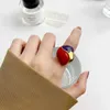 Band Rings Enamel Multicolor irregular statement rings for women big exggerated chunky cocktail rings unusual jewelry for women 240125