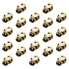 Storage Bottles 100 Pcs Wooden Bee Accessories Ornament Self-adhesive Decor Mini DIY Honeybee Bees Embellishments Accessory Adornment