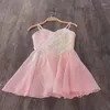 Stage Wear Coming Custom Size Kids Girls Performance Modern Ballet Peach Pink Cupid Lyrical Dance Dress Costumes