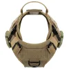 Kläder Taktisk hund Harness Working Dog Molle Vest med 2x Metal med handtag Front Clip Dogs Pet Militär justerbar sele