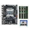 Motherboards Keyiyou LGA 2011-3 X99 V205 Kit Xeon 2650 V4 CPU Processor DDR4 64GB 213Hz ECC REG RAM Support SATA 3.0 NVME M.2 PCIE DRO OT4YZ