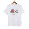 Herr thirts herrar tshirt graffiti tees palms palmangel city designer begränsad bläckstråle bokstav trycker kvinnors segelbåt shortsleeved casual hip hop tshirts 3mn8