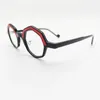 Solglasögon ramar japansk stil kvalitet acetat runda glasögon ram för män kvinnor optisk myopia designer handgjorda glasögon recept