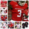 ISIAH PACHECO RUTGERS SCARLET KNIGHTSフットボールジャージーブランクフットボールジャージーカレッジRICE BO MELTON NOAH VEDRAL ARON CRUICKSHANK OLAKUNLE FATUKASI