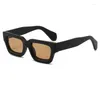 Sonnenbrille Trendy Vintage Dicker Rahmen Quadratisch Männer Frauen Ins Sonnenbrille Outdoor Shopping Strandausflug UV400 Hipster Urlaub