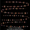 Decorazioni per striscioni per cinquantesimo compleanno in oro rosa Numero 50 Cerchio di carta Ghirlanda di stelle Appeso per anniversario Cinquantesimo compleanno 240124