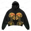 Men's Hoodies Sweatshirts New Fashion Retro Hoodie Loose Casual Sweater Print Autumn Hip Hop Men and Women Shirts Killing Devil Sweater harajuku T240126