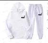 Men's Tracksuits Autumn Winter Hooded Sweatshirt Suit Men And Women Couple Jogging Hoodies+Sweatpants Two Pieces Set Streetwear Casual Clothing T240126