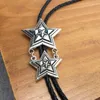 Bow Ties Design Double Star Bolotie Alloy Bolo Tie för män och kvinnor Personlighet Neck mode Tillbehör